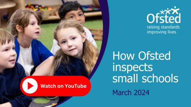 A preview of our webinar video on small school inspection.